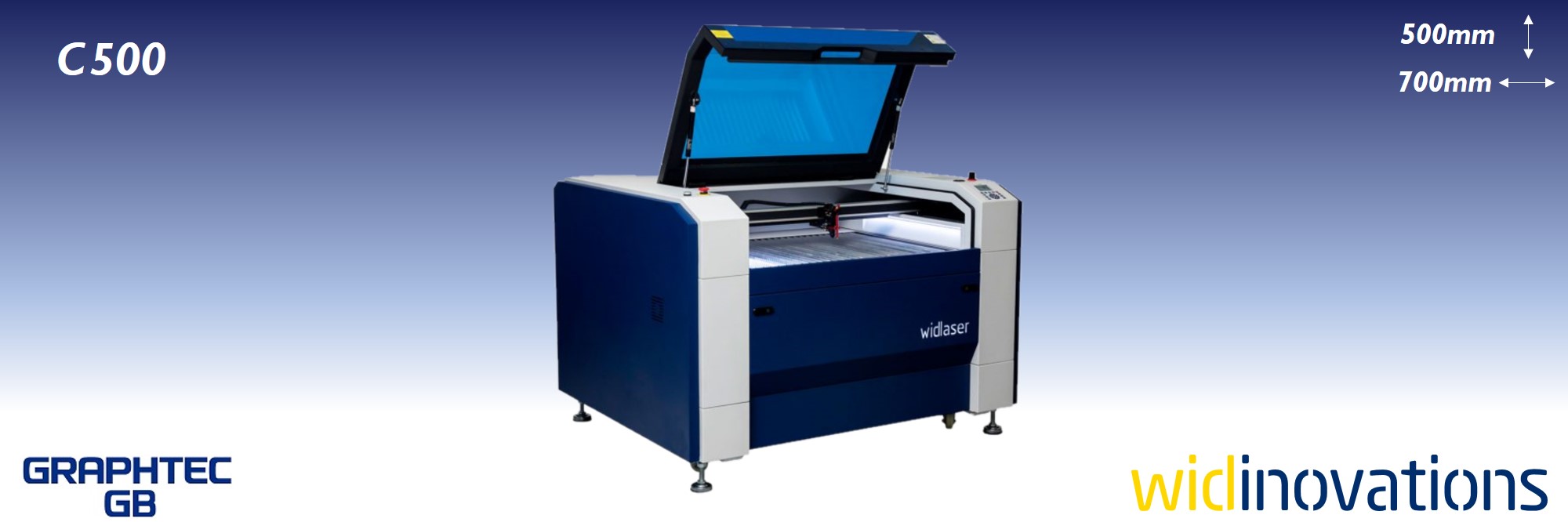 wid inovations - widlaser c500 - banner