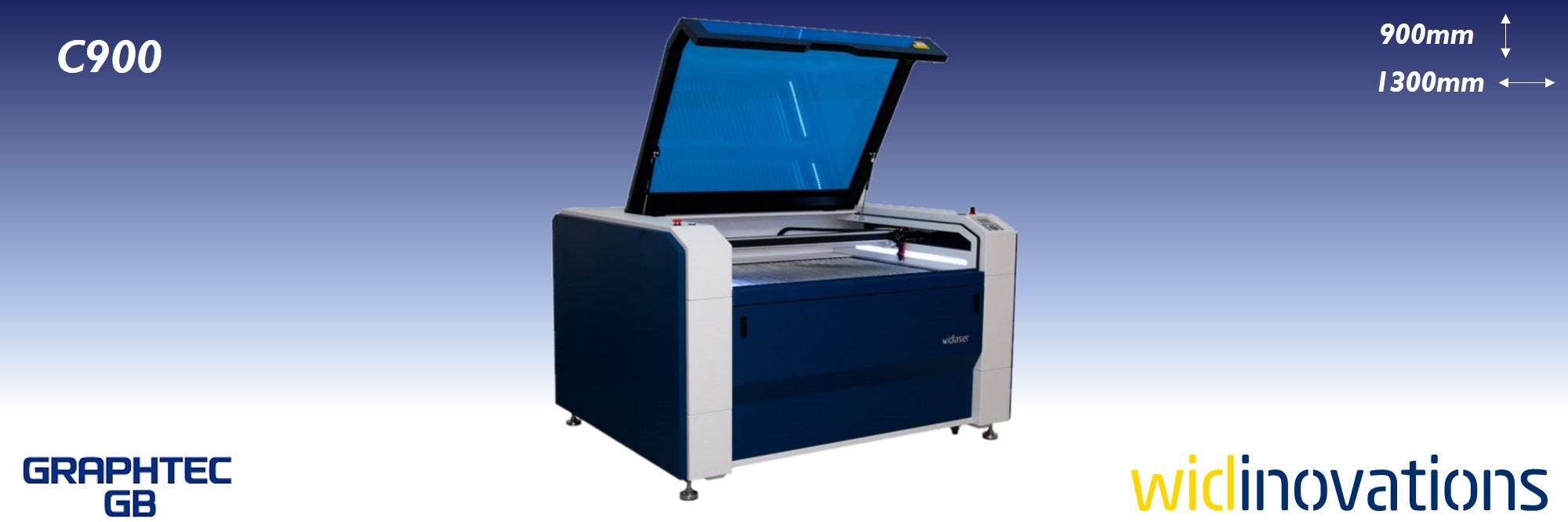 wid inovations - widlaser c900 - banner