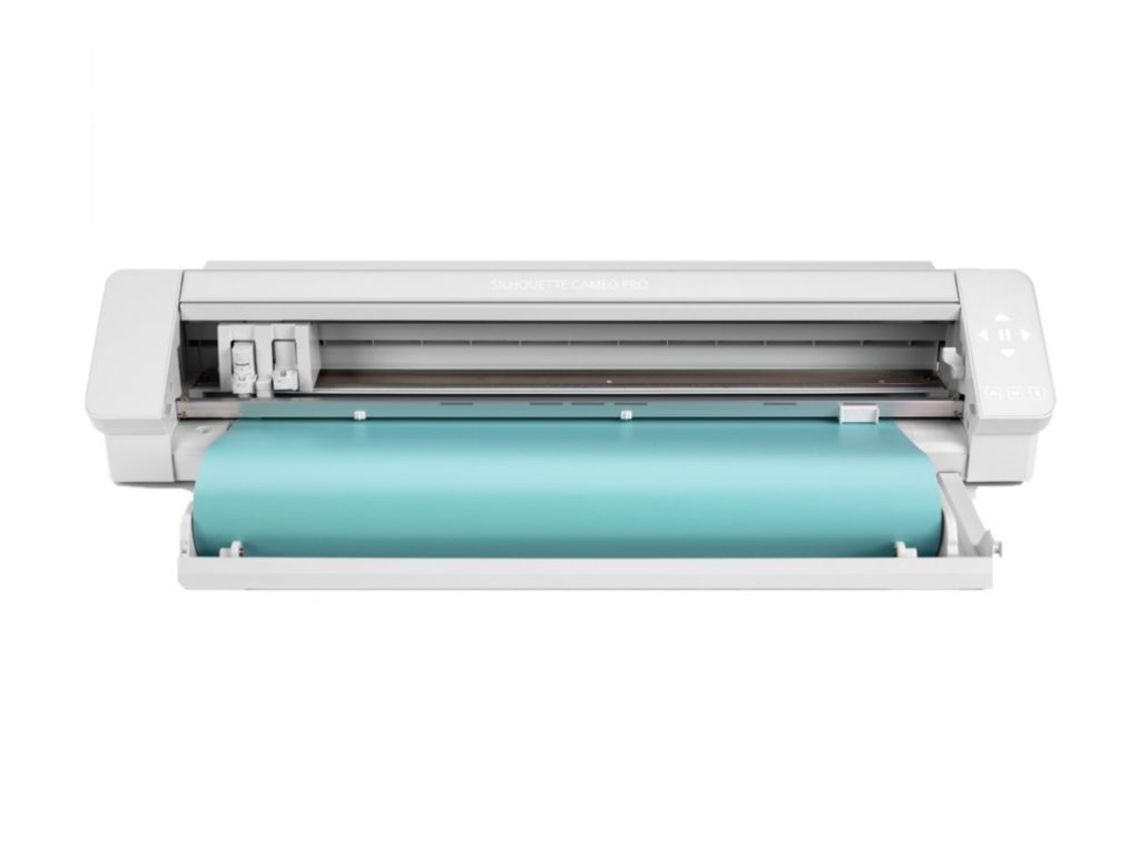 silhouette cameo 4 pro – front with roll Silhouette Cameo 4 Pro With Roll Feeder & Vinyl
